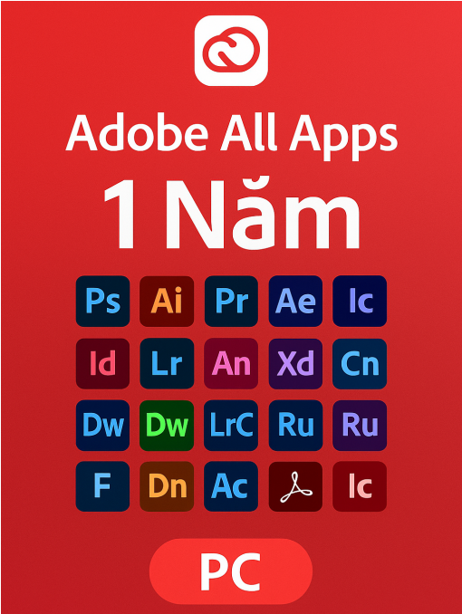 Adobe All Apps - 1 năm