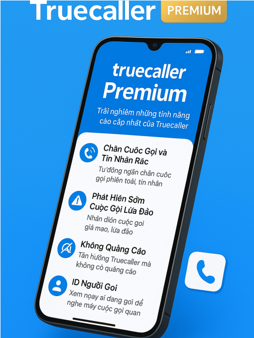 TrueCaller Premium - 1 năm